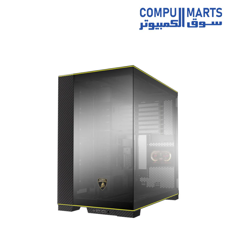 Lian Li O11D EVO RGB Automobili Lambo Edition PC-O11 Dynamic Carbon Fiber E-ATX Mid Tower Gaming PC Case (Black) - Image 3