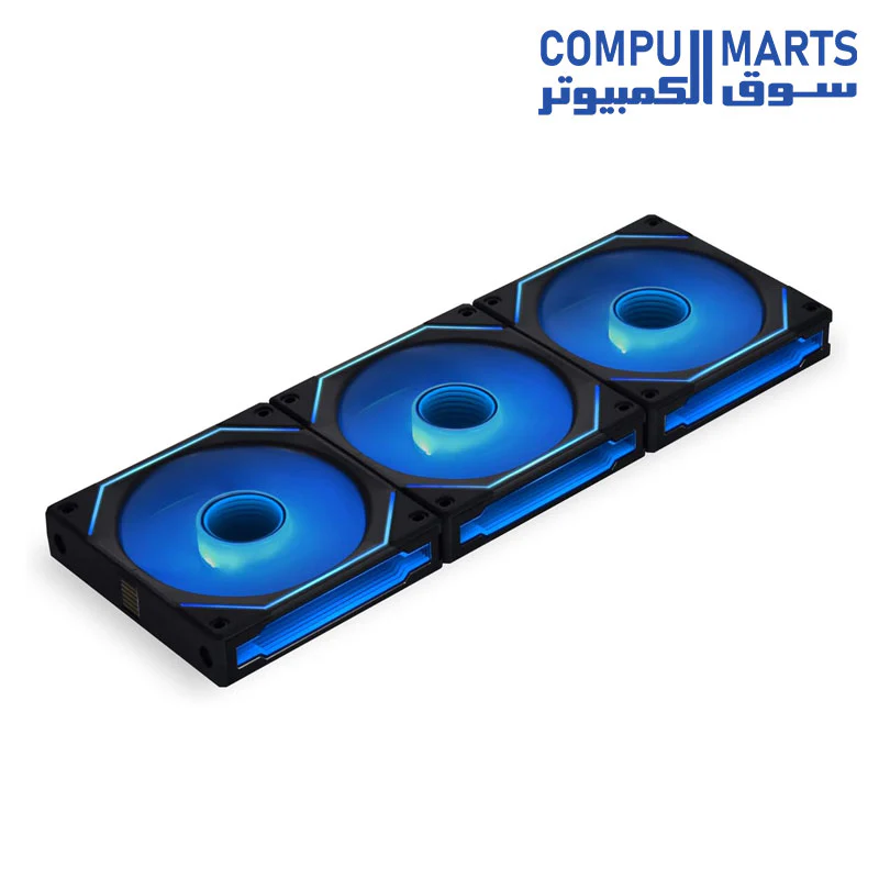 Lian Li UNI Fan SL-Infinity 120-Triple Pack-ARGB Fan-Infinity Mirror-Daisy-Chain Design-Customizable Lighting Effects-One Cable Connection-with Controller - Image 3