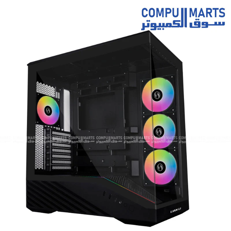 Lian Li Vector V100R Gaming Case – Mid-Tower ATX / E-ATX / Micro-ATX – Tempered Glass – Black / White - Image 2