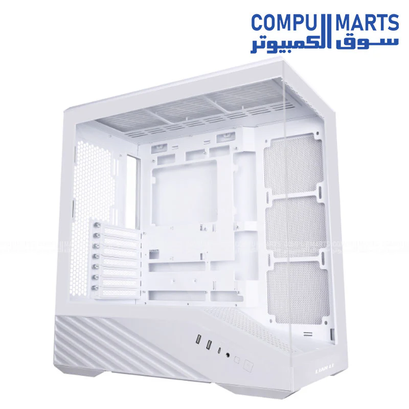 Lian Li Vector V100R Gaming Case – Mid-Tower ATX / E-ATX / Micro-ATX – Tempered Glass – Black / White - Image 5