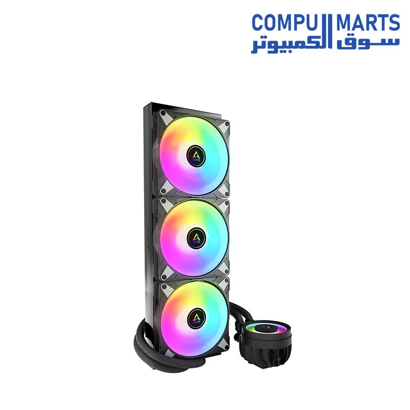 Arctic LIQUID FREEZER III 420 A-RGB Multi Compatible All-in-One CPU Water Cooler - Image 2