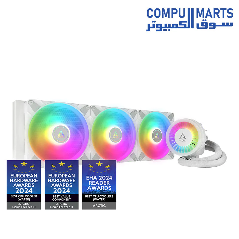 Arctic LIQUID FREEZER III 420 A-RGB Multi Compatible All-in-One CPU Water Cooler - Image 5