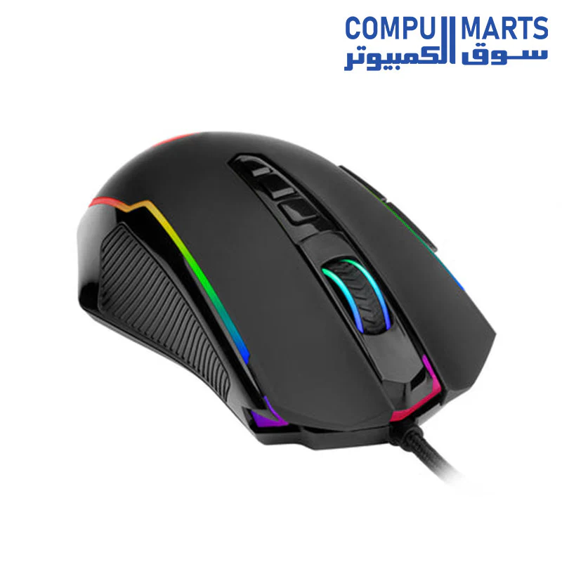 M910-K Gaming Mouse, Redragon PC Gaming Mice with RGB Backlit, Adjustable 8000 DPI-wired - Image 2