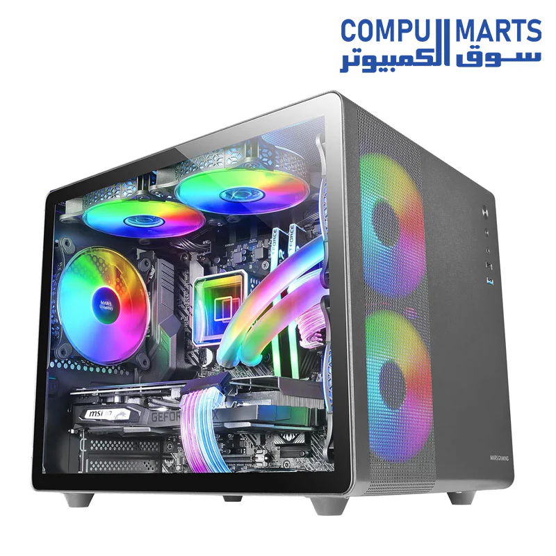 Mars Gaming MC-400 COMPACT Micro-ATX GAMING CASE - Image 2