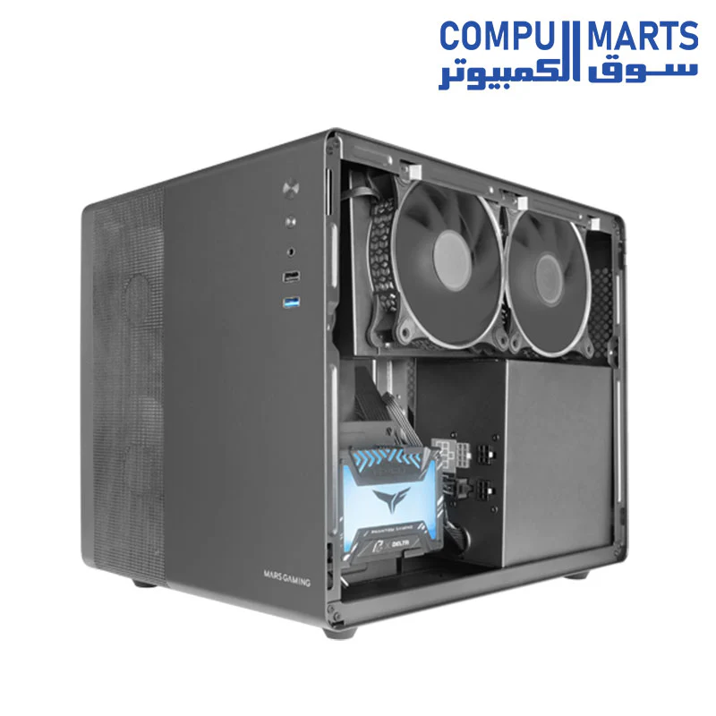 Mars Gaming MC-MPRO Professional Compact Micro-ATX Case - Image 3