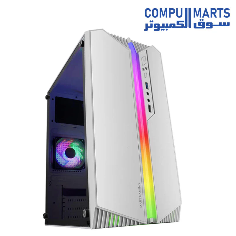 Mars Gaming MC-S1, Compact Micro-ATX Gaming PC Case - Image 3
