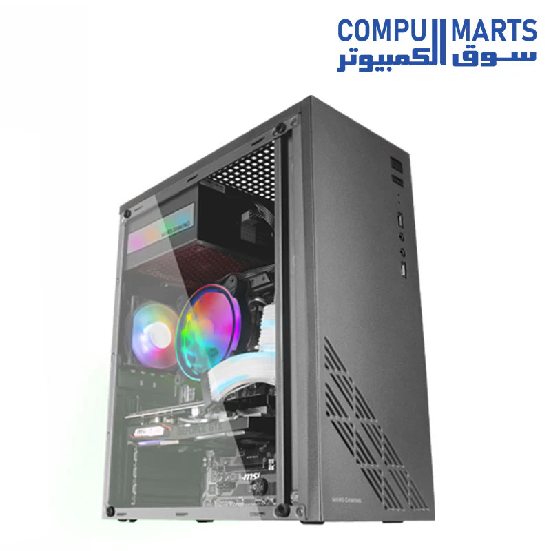 MARS GAMING MC100, ATX Gaming Case - Image 3