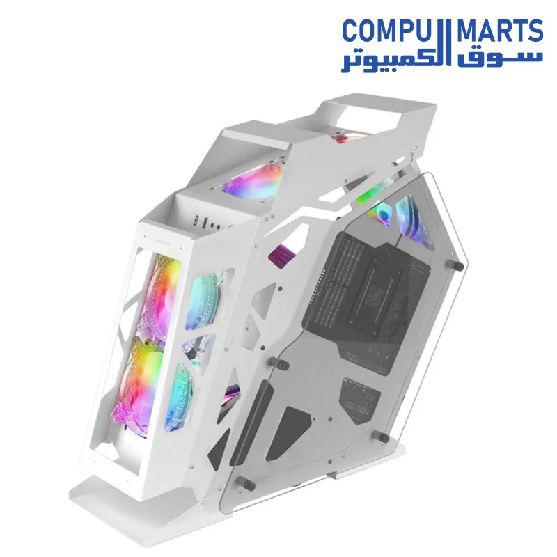 MARS GAMING MC61, Compact Micro-ATX Gaming PC Case - Image 3