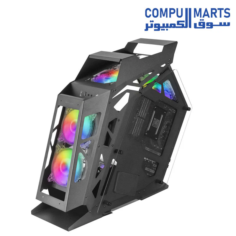 MARS GAMING MC61, Compact Micro-ATX Gaming PC Case - Image 6