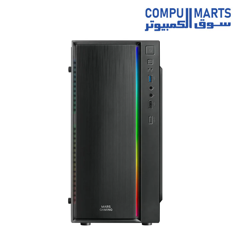 Mars Gaming MCM, MicroATX Compact PC Case, 16 Modes ARGB, Fan 8 cm - Image 7