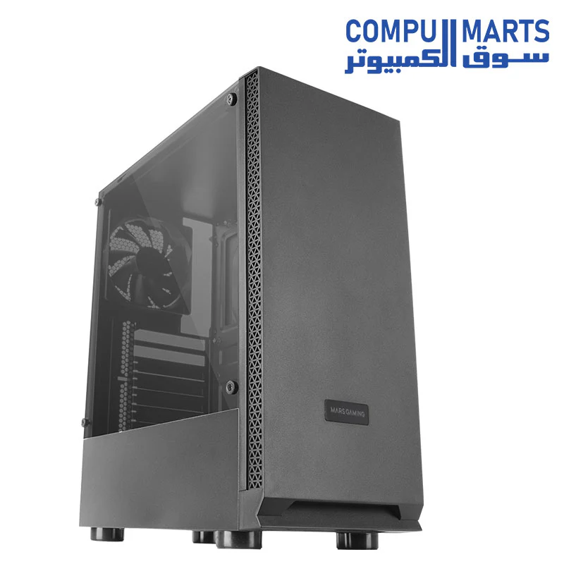 Mars Gaming MCN2, ATX Gaming PC Case, Full Side Window - Image 2