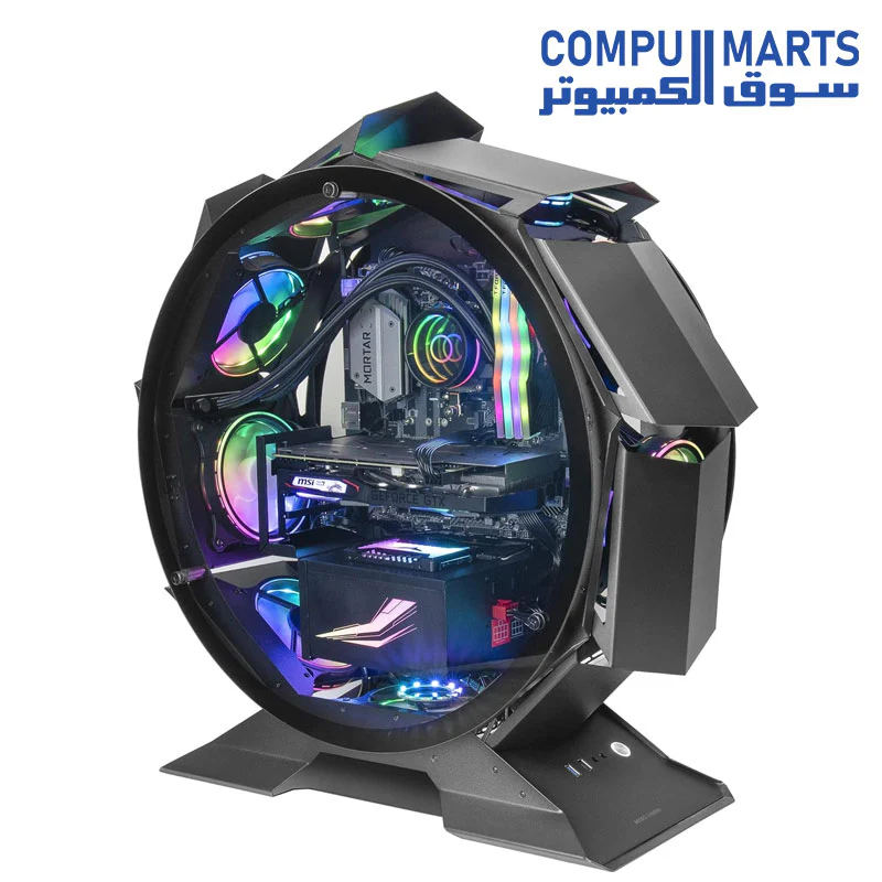 MARS GAMING MCORB Micro-ATX XL Gaming PC Case - Image 3