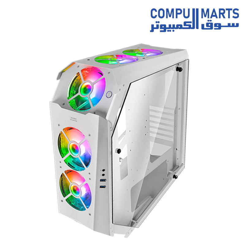 Mars Gaming Premium MC51 RGB Crystal PC tower case - Image 3