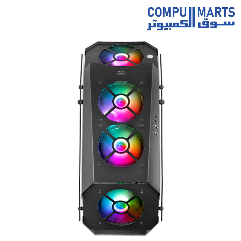 Mars Gaming Premium MC51 RGB Crystal PC tower case - Image 4