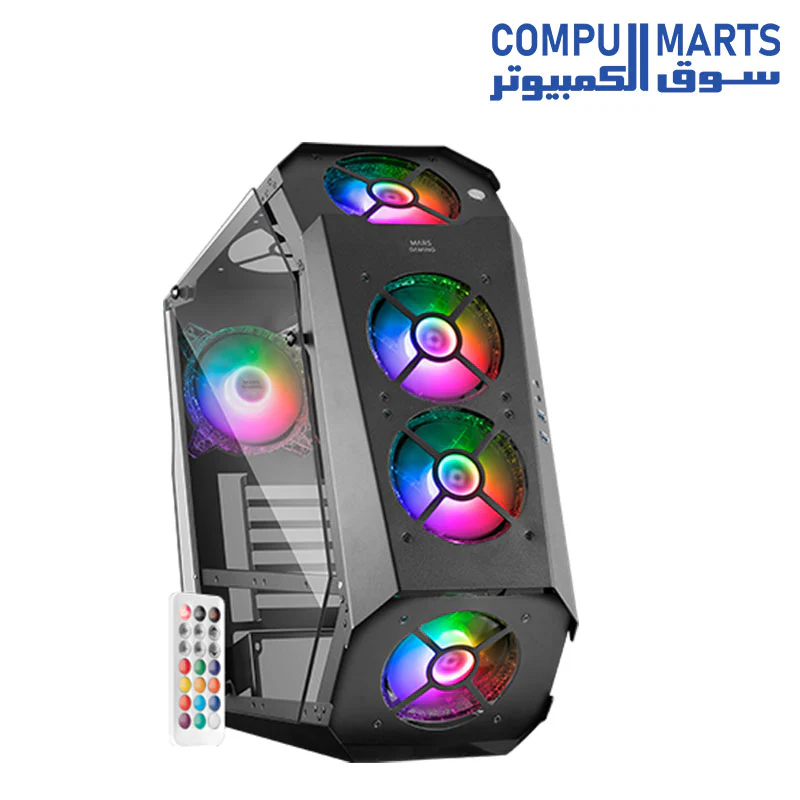 Mars Gaming Premium MC51 RGB Crystal PC tower case - Image 8