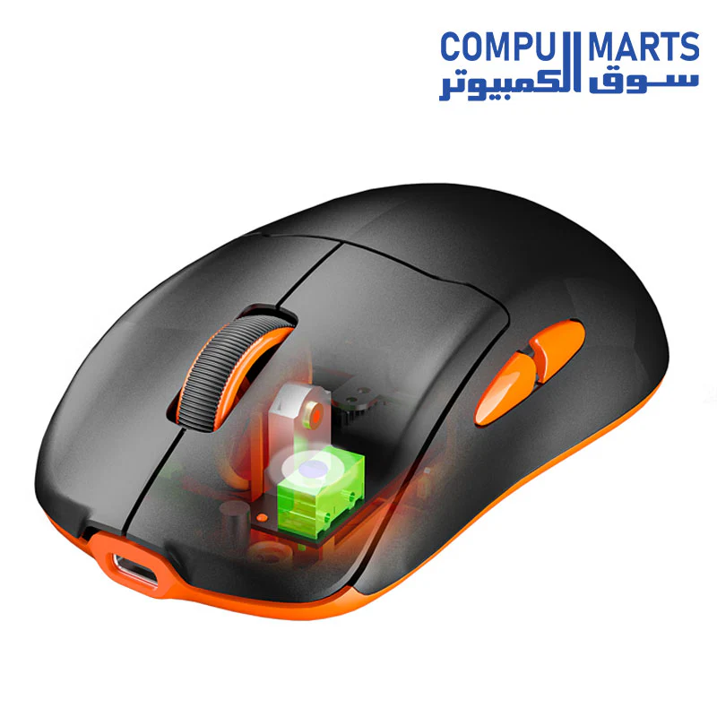 Meetion Air GW39 Lightweight 3-Mode Wireless & Bluetooth Gaming Mouse – Pixart PAW3395 Sensor, Rechargeable with Charging Base - Image 3