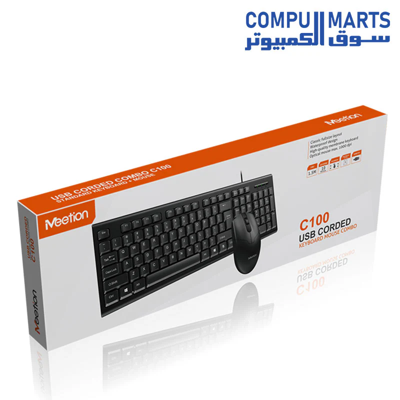 Meetion C100 Wired Keyboard And Mouse Combo - Image 8