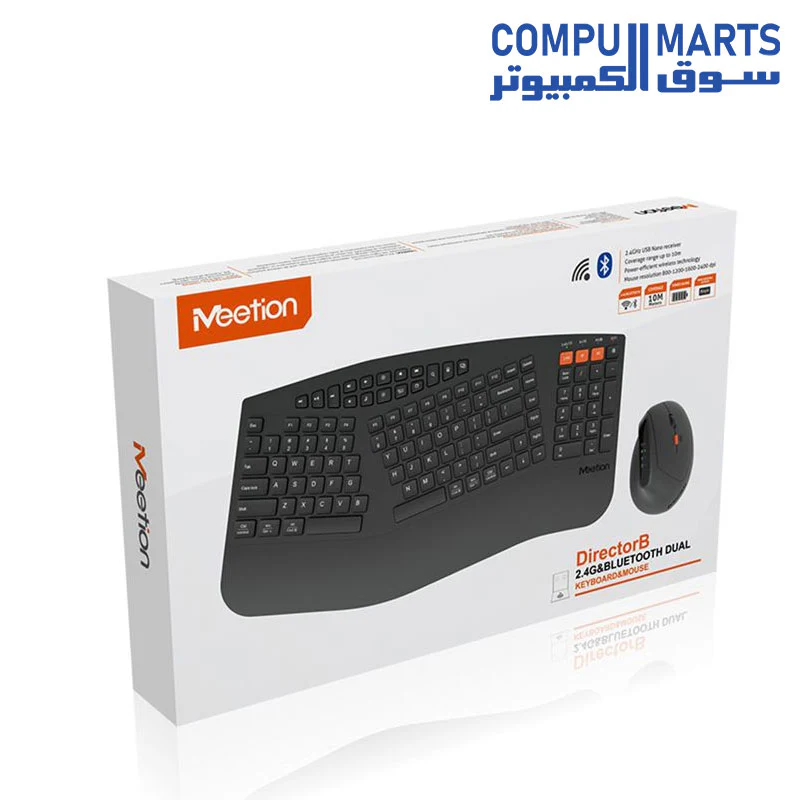 Meetion DirectorB 2.4G&Bluetooth Dual Combo Keyboard - Image 3