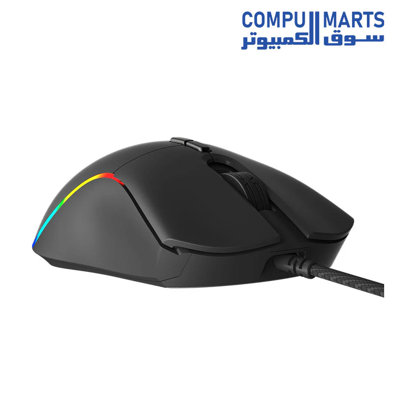 Meetion GM19 - Light RGB Gaming Mouse (6400 DPI) - For PC & Laptop - Black - Image 3