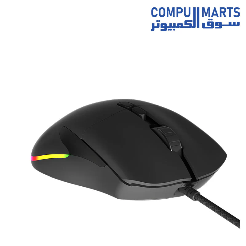 Meetion GM20 - Chromatic RGB Gaming Mouse (12000 DPI) - For PC & Laptop - Black - Image 2