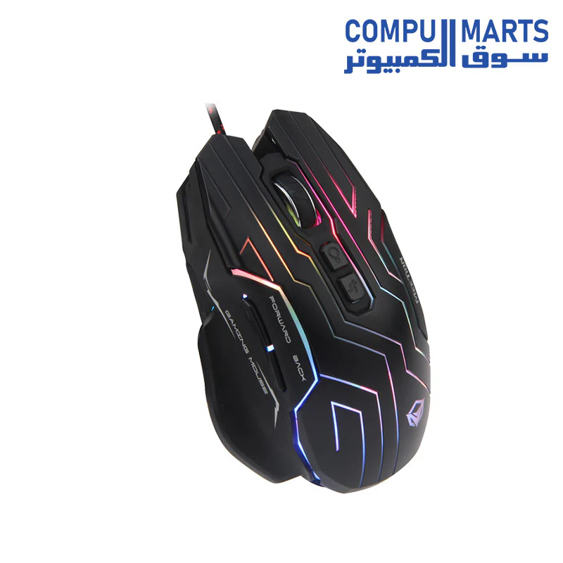 Meetion GM22 - Dazzling Gaming Mouse (4800 DPI) - For PC & Laptop - Black - Image 2