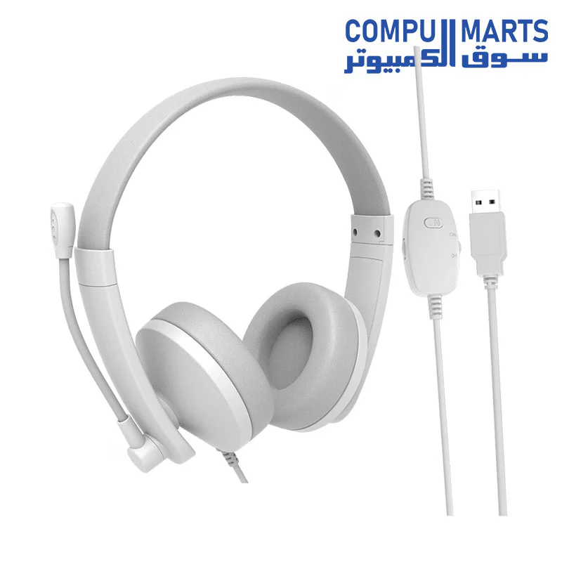 Meetion HP003U USB Telephony Headset with Microphone & Volume Control - Image 2