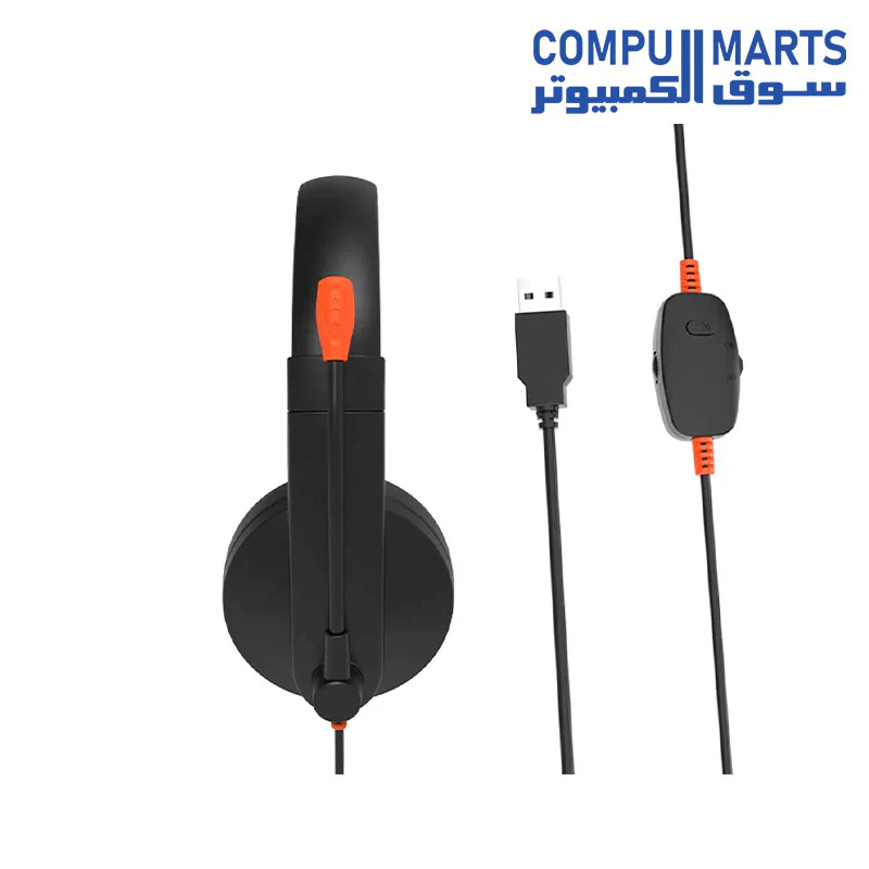 Meetion HP003U USB Telephony Headset with Microphone & Volume Control - Image 5