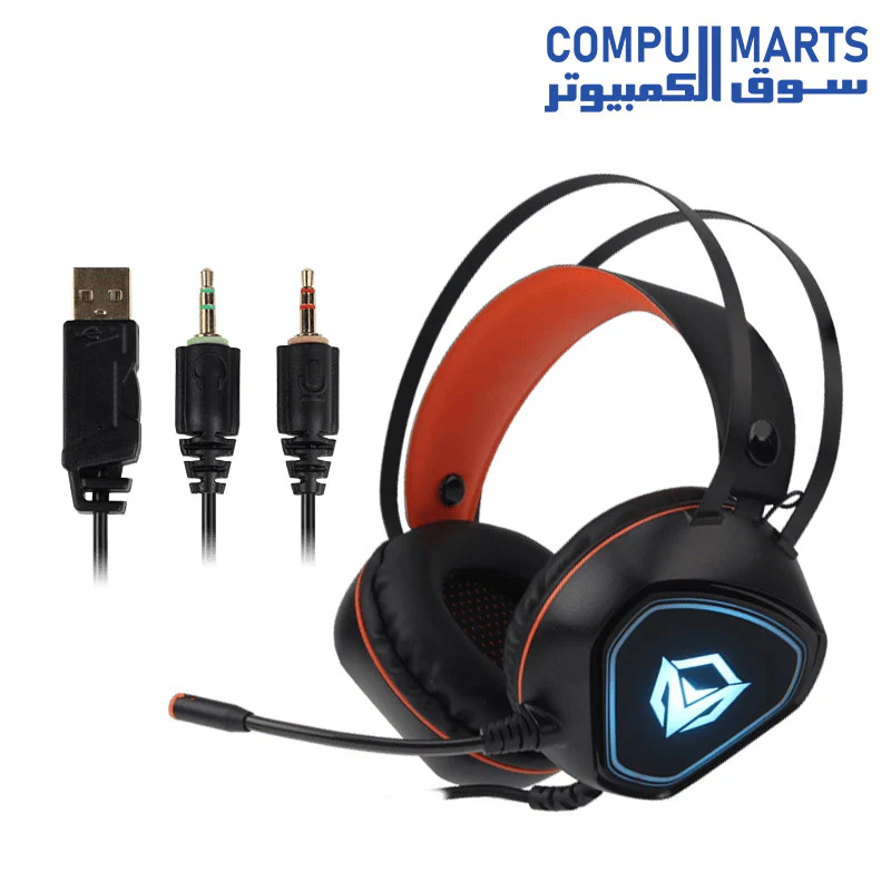 Meetion HP020 Wired Backlit Gaming Headset - Image 2