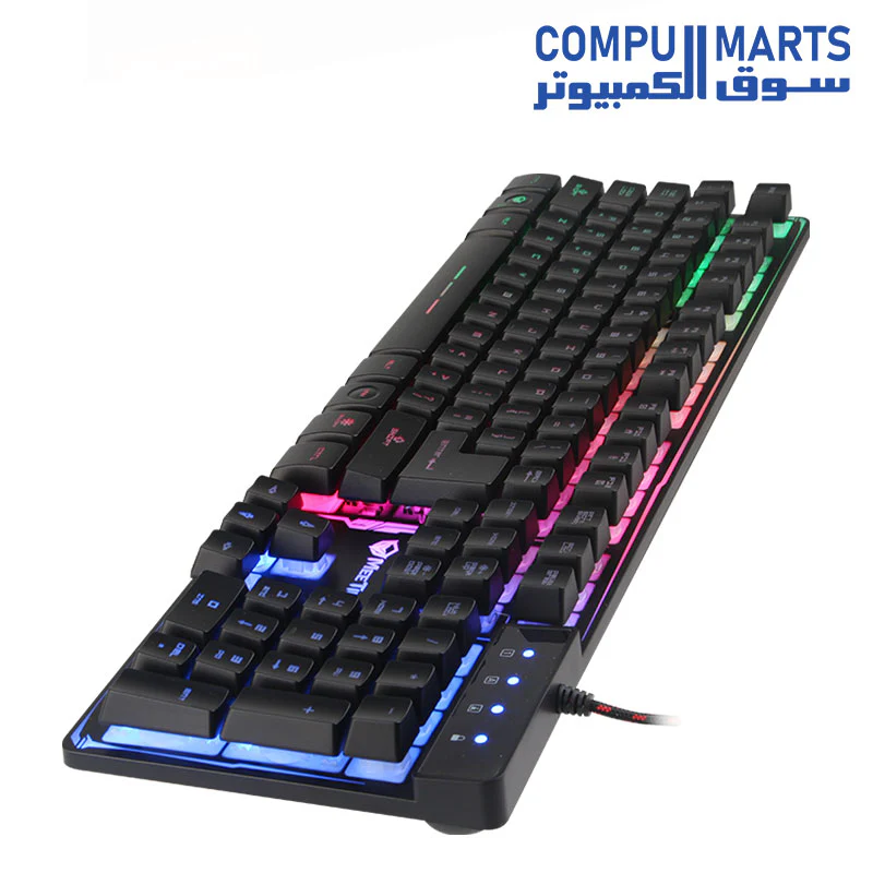 Meetion K9300 Rainbow Arabic Wired Gaming Keyboard - Image 5