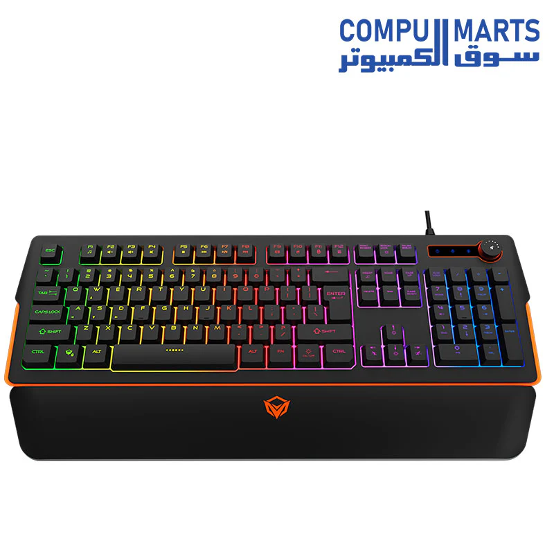 Meetion K9520 RGB Magnetic Wrist Rest Arabic Wired Gaming Keyboard - Image 3
