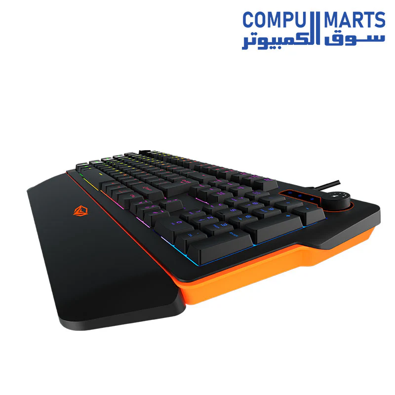Meetion K9520 RGB Magnetic Wrist Rest Arabic Wired Gaming Keyboard - Image 4