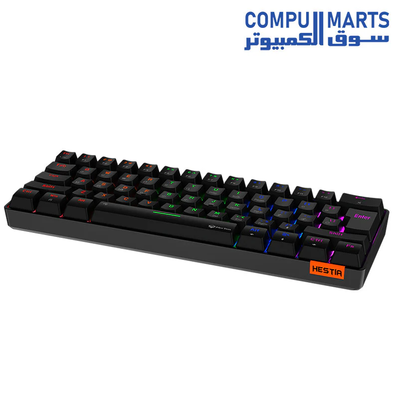 Meetion MK005 60% Blue switch Arabic Wired Mechanical Keyboard - Image 5