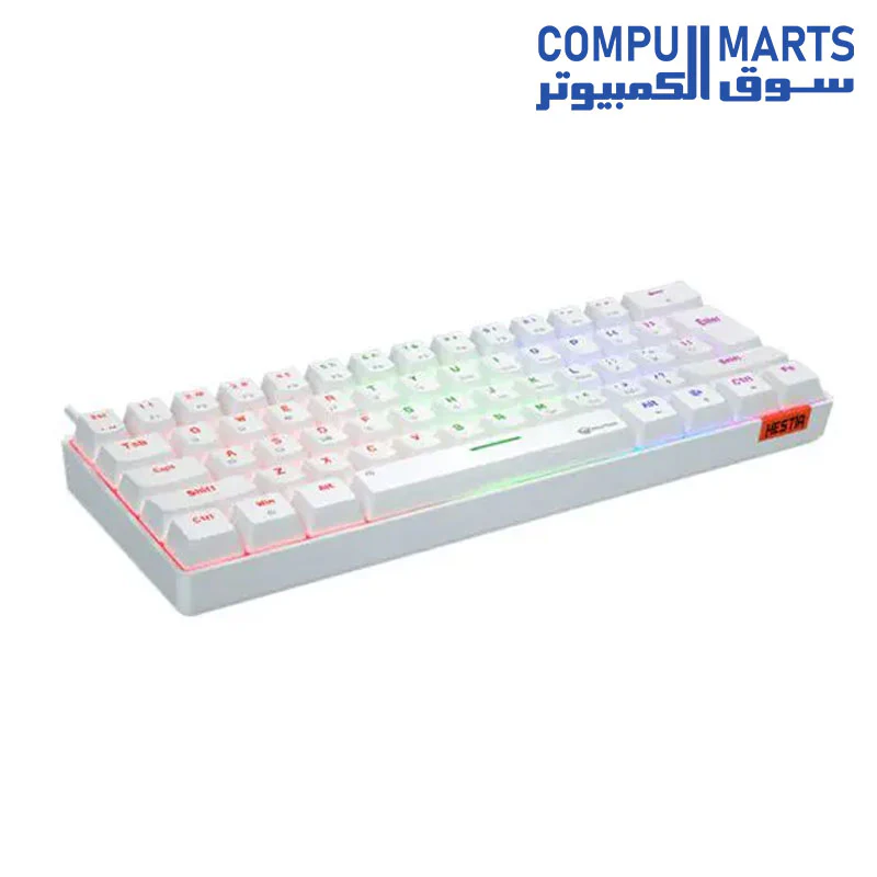 Meetion MK005 60% Blue switch Arabic Wired Mechanical Keyboard - Image 6