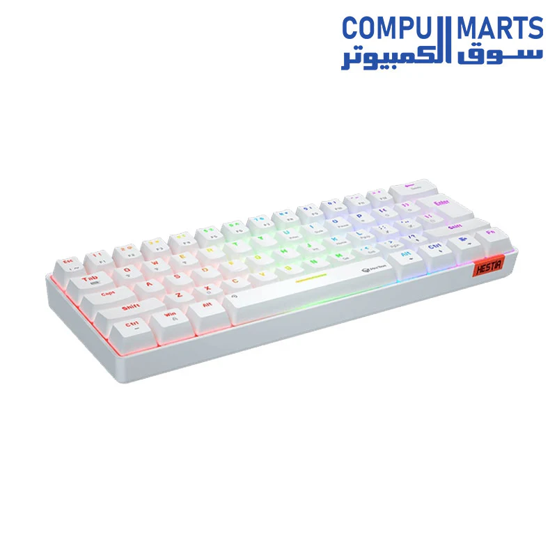 Meetion MK005BT 60% Blue switch Arabic Dual Mode Bluetooth  Mechanical Keyboard - Image 10