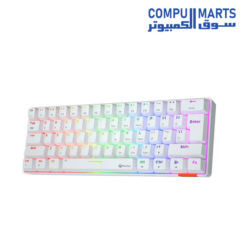 Meetion MK005BT 60% Blue switch Arabic Dual Mode Bluetooth  Mechanical Keyboard - Image 3