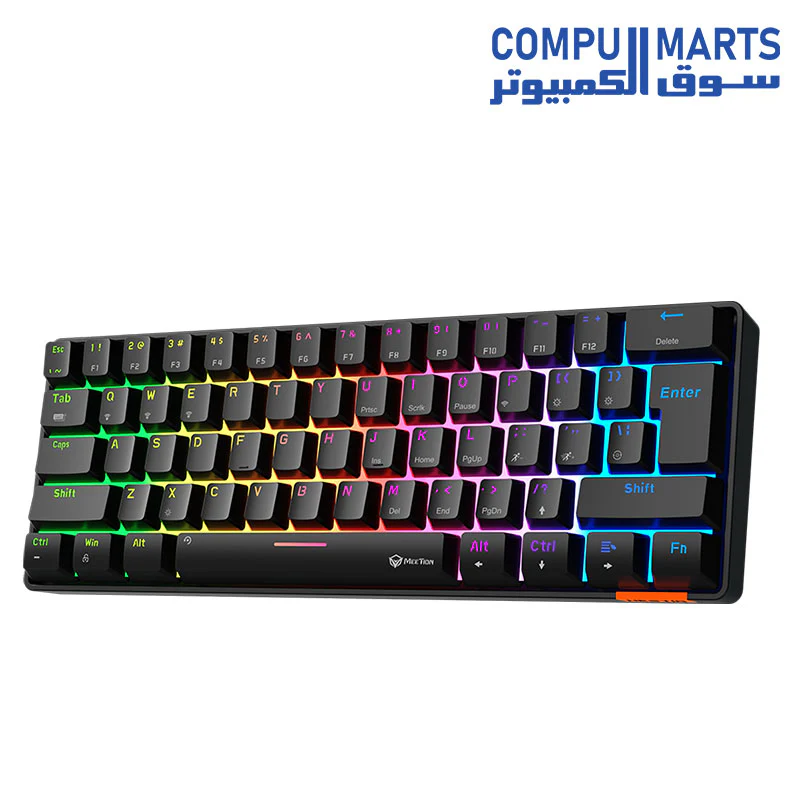 Meetion MK005BT 60% Blue switch Arabic Dual Mode Bluetooth  Mechanical Keyboard - Image 4