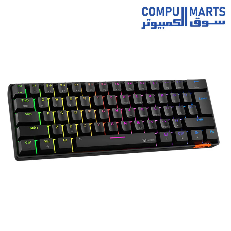 Meetion MK005BT 60% Blue switch Arabic Dual Mode Bluetooth  Mechanical Keyboard - Image 8
