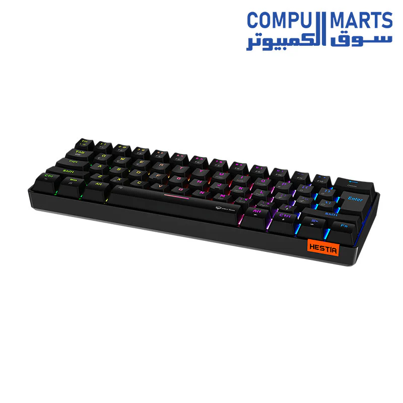 Meetion MK005BT 60% Blue switch Arabic Dual Mode Bluetooth  Mechanical Keyboard - Image 9