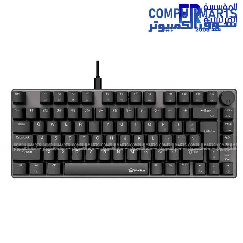 Meetion MK006 PRO RGB 75% Mechanical Keyboard – Hot Swappable – Red Switch – Arabic Layout – Wired - Image 2
