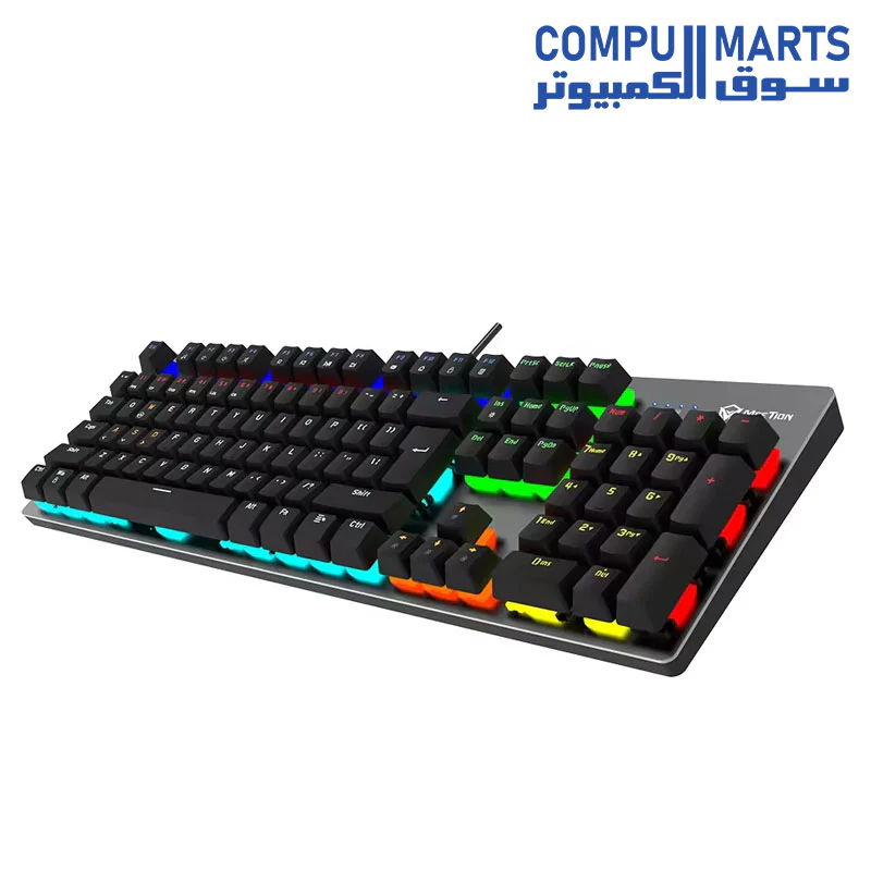 Meetion MK007PRO Blue switch Arabic Wired Mechanical Keyboard - Image 3