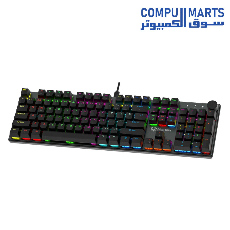 Meetion MK009PRO Red switch Arabic Mechanical Keyboard - Image 2