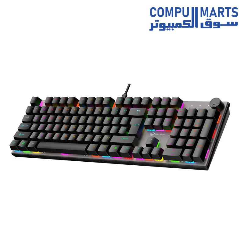 Meetion MK009PRO Red switch Arabic Mechanical Keyboard - Image 3