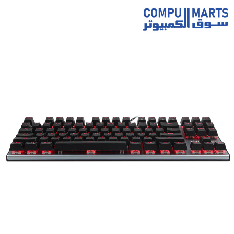 Meetion MK04TKL RGB Backlit Blue switch Arabic Wired Mechanical Keyboard - Image 3