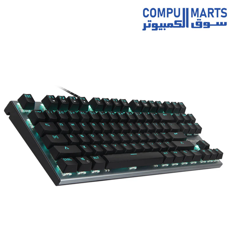 Meetion MK04TKL RGB Backlit Blue switch Arabic Wired Mechanical Keyboard - Image 4