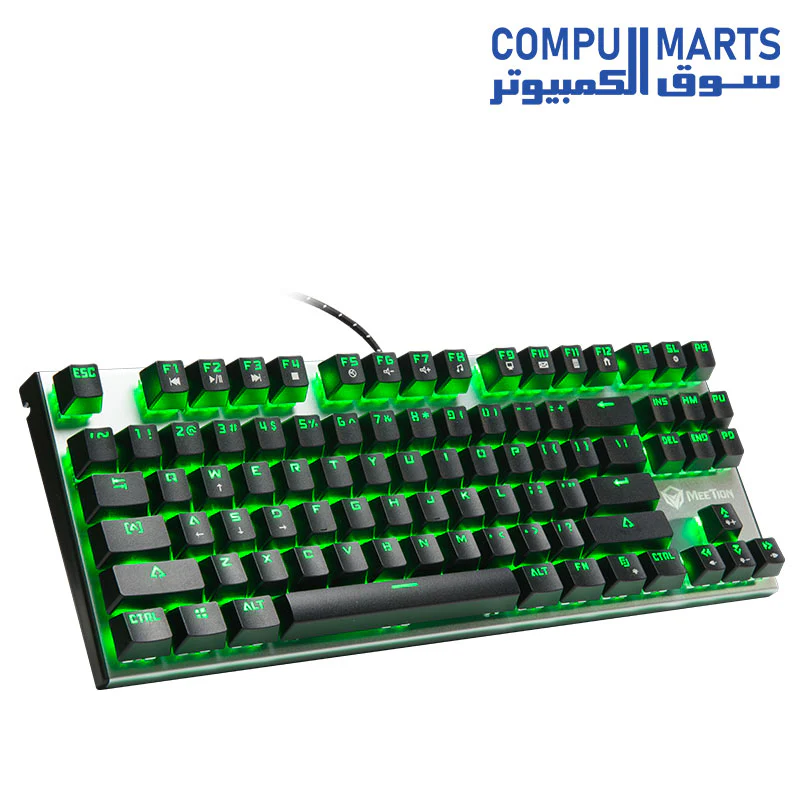 Meetion MK04TKL RGB Backlit Blue switch Arabic Wired Mechanical Keyboard - Image 6