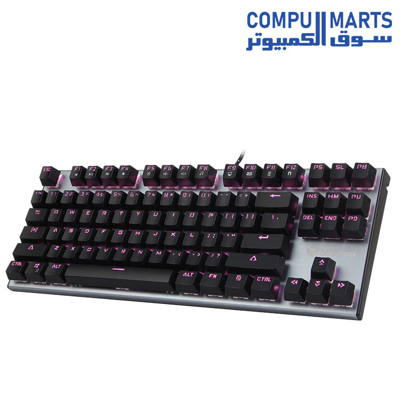 Meetion MK04TKL RGB Backlit Blue switch Arabic Wired Mechanical Keyboard - Image 7