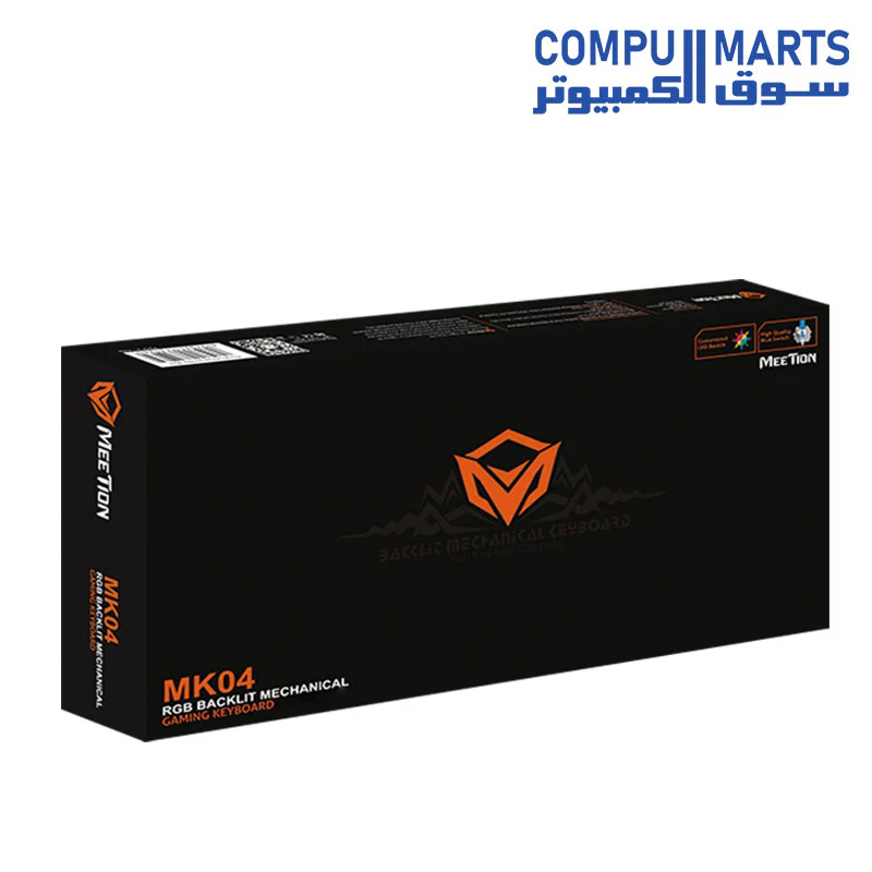 Meetion MK04TKL RGB Backlit Blue switch Arabic Wired Mechanical Keyboard - Image 8