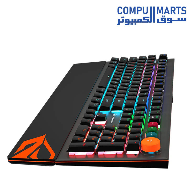Meetion MK500 Blue switch Arabic Wired Mechanical Keyboard - Image 4
