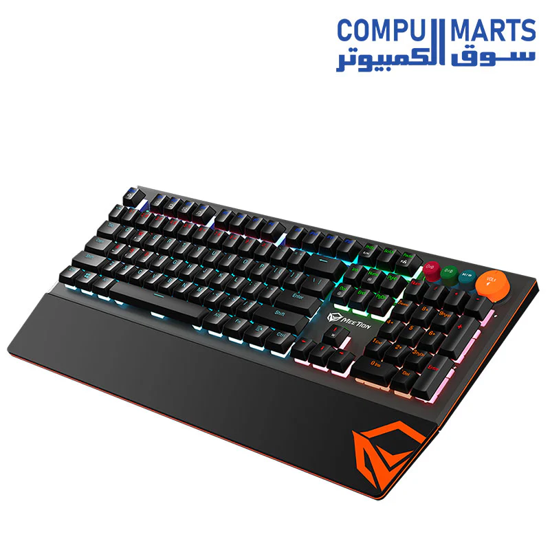 Meetion MK500 Blue switch Arabic Wired Mechanical Keyboard - Image 5