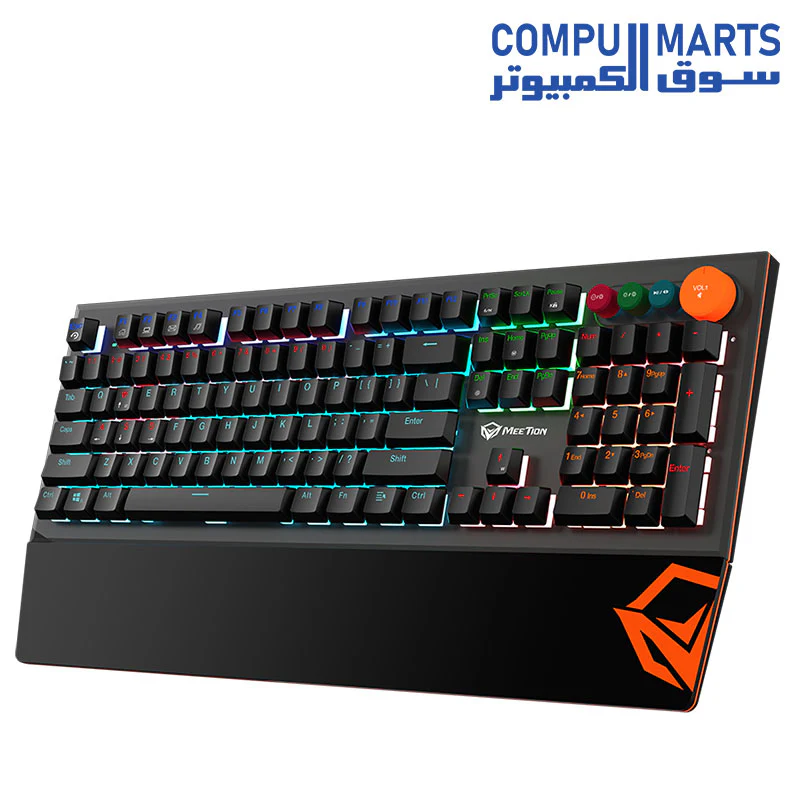 Meetion MK500 Blue switch Arabic Wired Mechanical Keyboard - Image 8